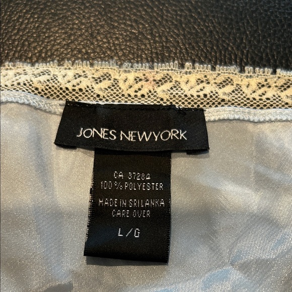 Jones New York Light Blue Chemise with Lace Accents - Picture 2 of 8